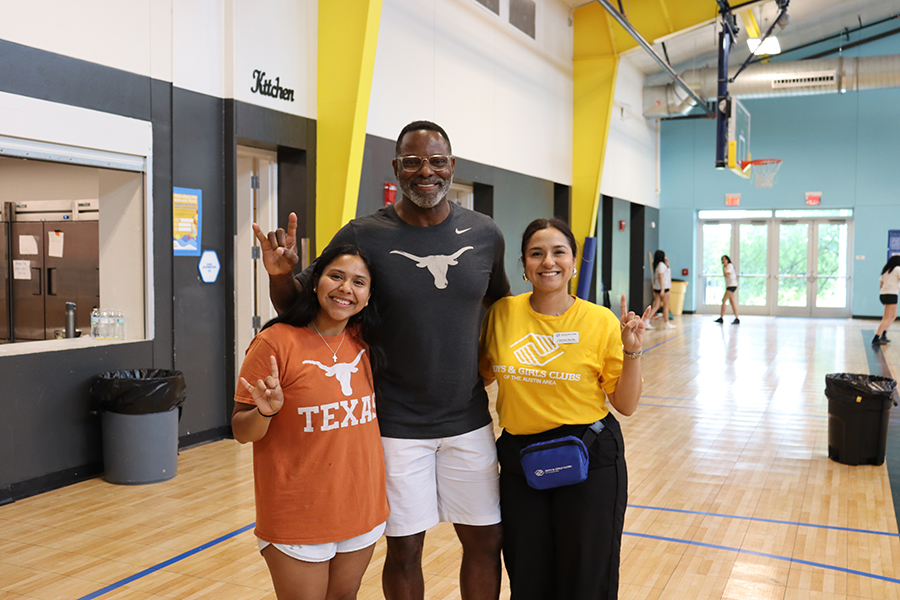 Brian Jones and staff at the Boys and Girls Club.